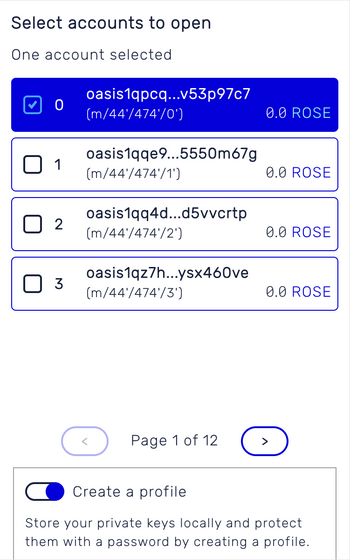 Account derivation